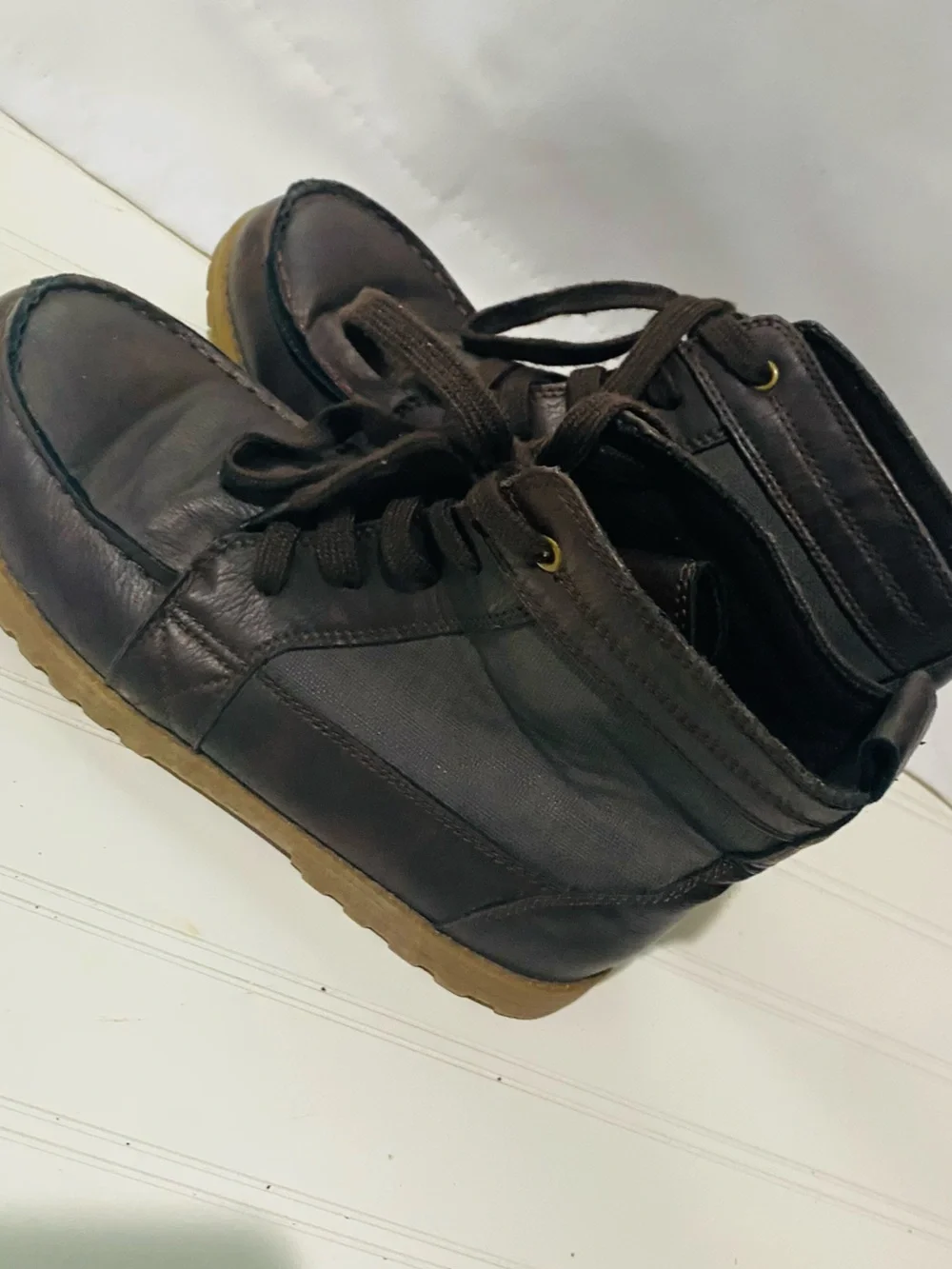 The Children's Place Dark Brown Lace-Up Kids Boots